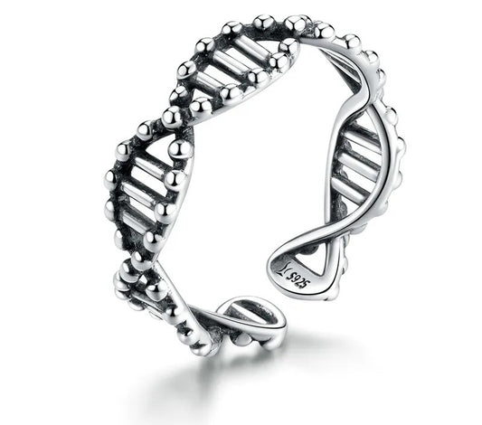 925 Sterling Silver Open Adjustable Ring - TEA LU SHOP