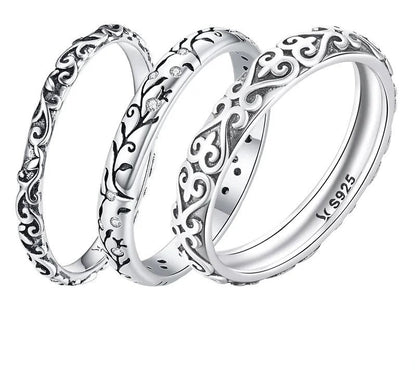 925 Sterling Silver Vintage Ring - TEA LU SHOP