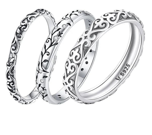 925 Sterling Silver Vintage Ring - TEA LU SHOP