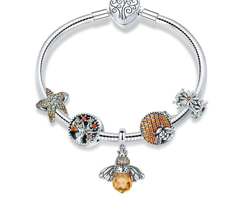 Silver Bee Bracelet