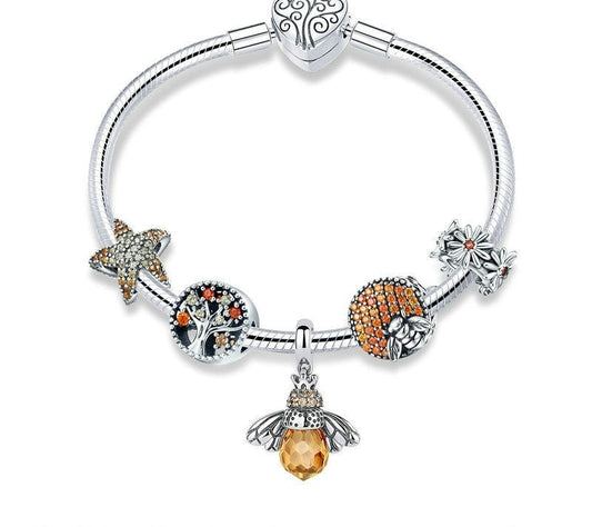 Silver Bee Bracelet