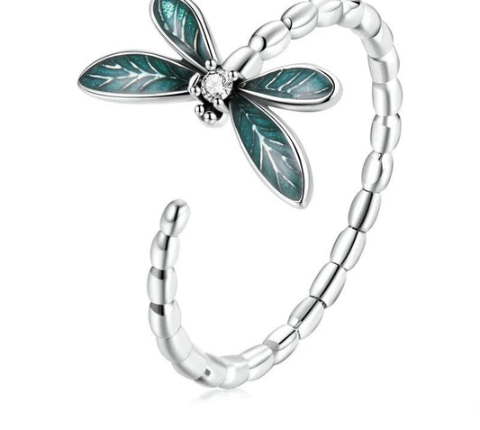 Green Dragonfly Ring 