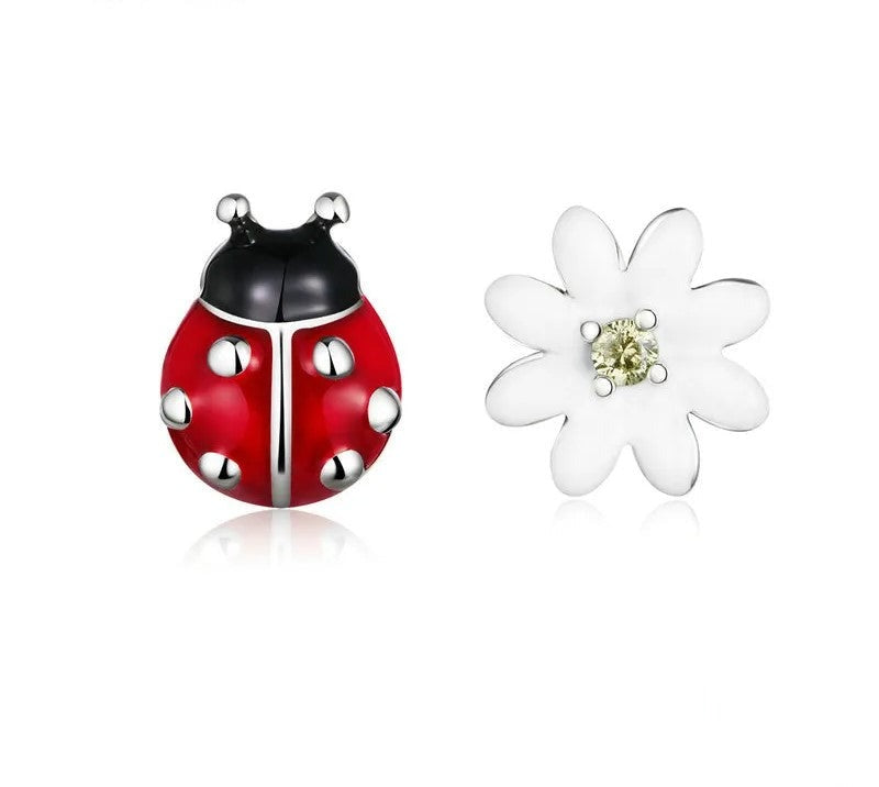 925 Sterling Silver Stud Earrings - TEA LU SHOP