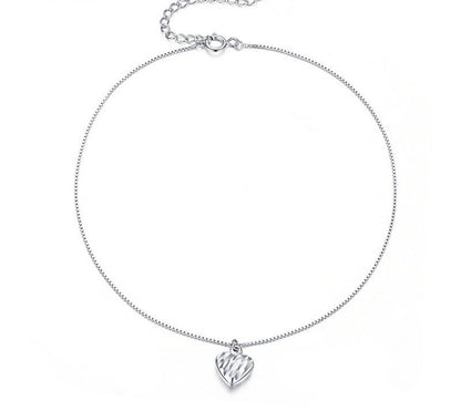 925 Sterling Silver Simple Essential Anklets - TEA LU SHOP