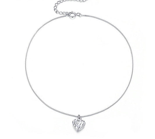 925 Sterling Silver Simple Essential Anklets - TEA LU SHOP