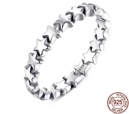 925 Sterling Silver Star Ring - TEA LU SHOP
