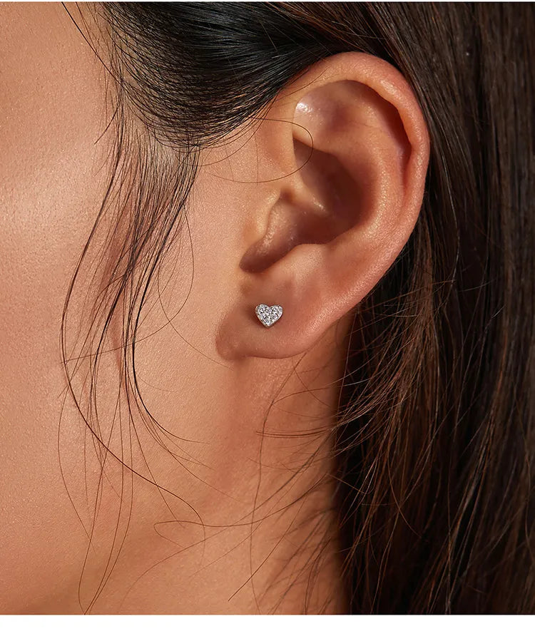 925 Sterling Silver Stud Star Earrings - TEA LU SHOP