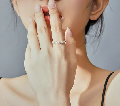 925 Sterling Silver Stackable Ring - TEA LU SHOP