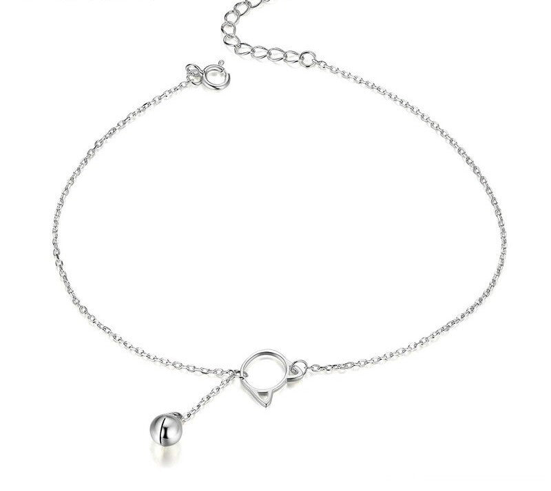 925 Sterling Silver Simple Essential Anklets - TEA LU SHOP