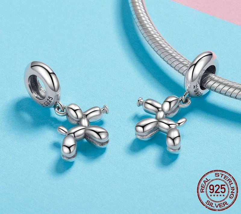 925 Sterling Silver Dog Charms - TEA LU SHOP