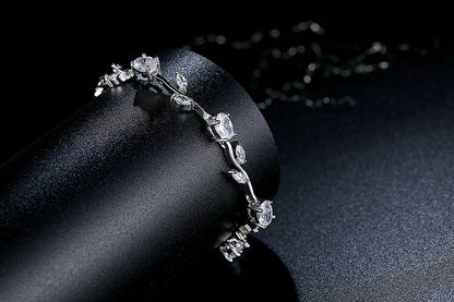 Rose Gold Bracelet with Zircon - TEA LU SHOP