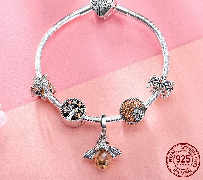 Silver Bee Bracelet