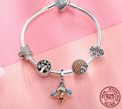 Silver Bee Bracelet