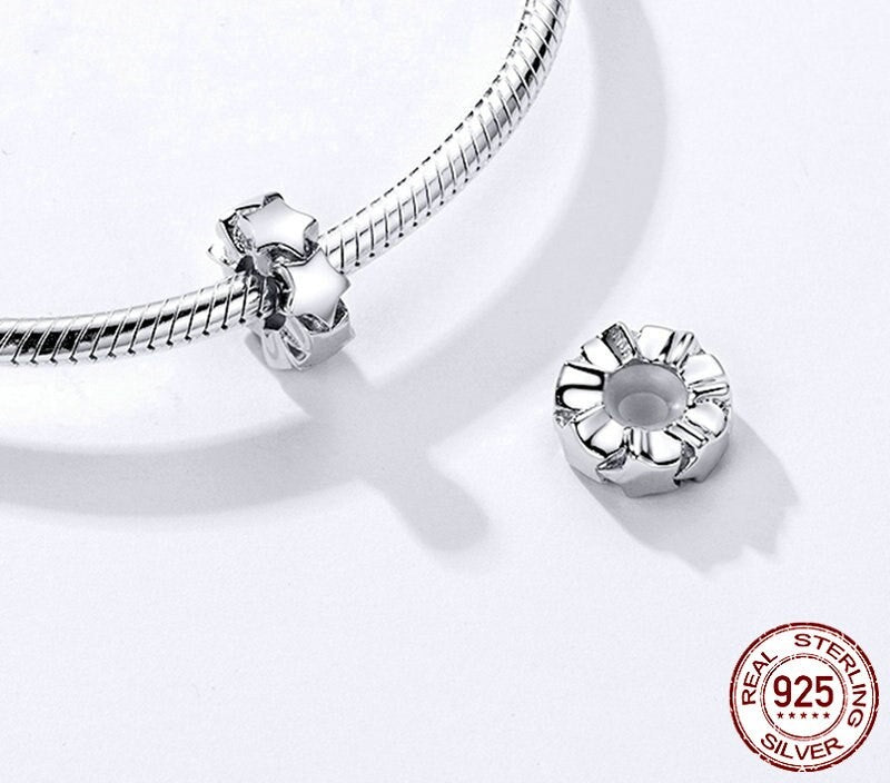 925 Sterling Silver Stars Stopper - TEA LU SHOP