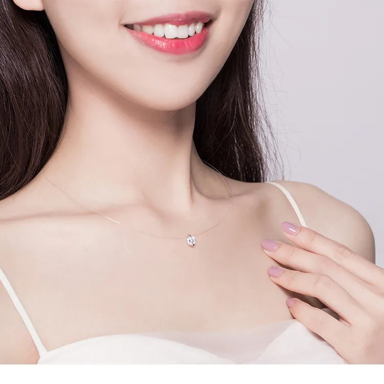 925 Sterling Silver Invisible Chain - TEA LU SHOP