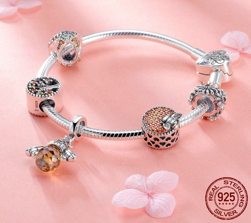 Silver Bee Bracelet