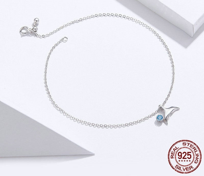 925 Sterling Silver Fish Bracelet - TEA LU SHOP