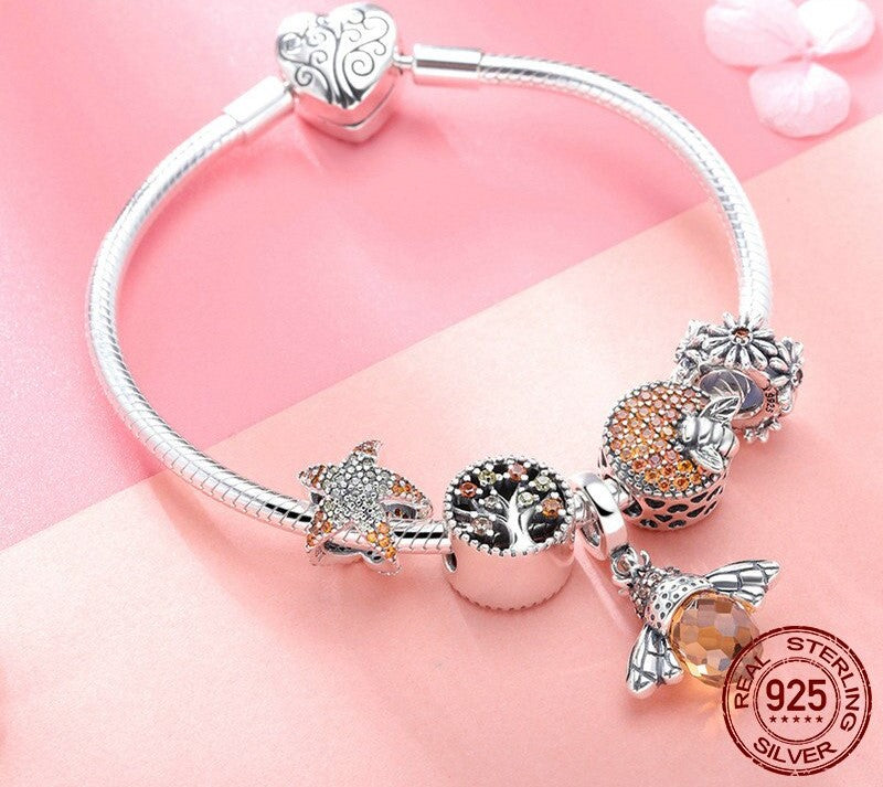 Silver Bee Bracelet