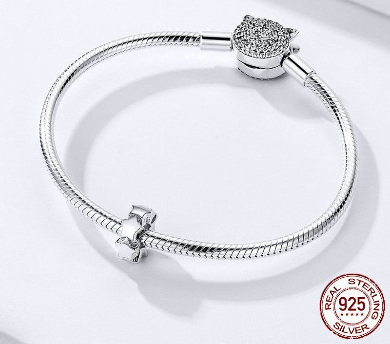 925 Sterling Silver Stars Stopper - TEA LU SHOP