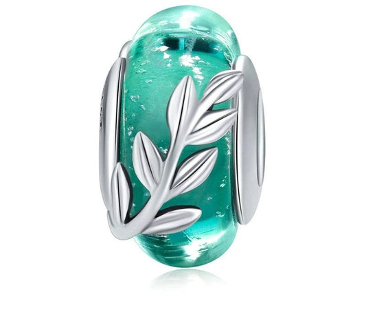 925 Sterling Silver Tree Leaves Stopper - TEA LU SHOP