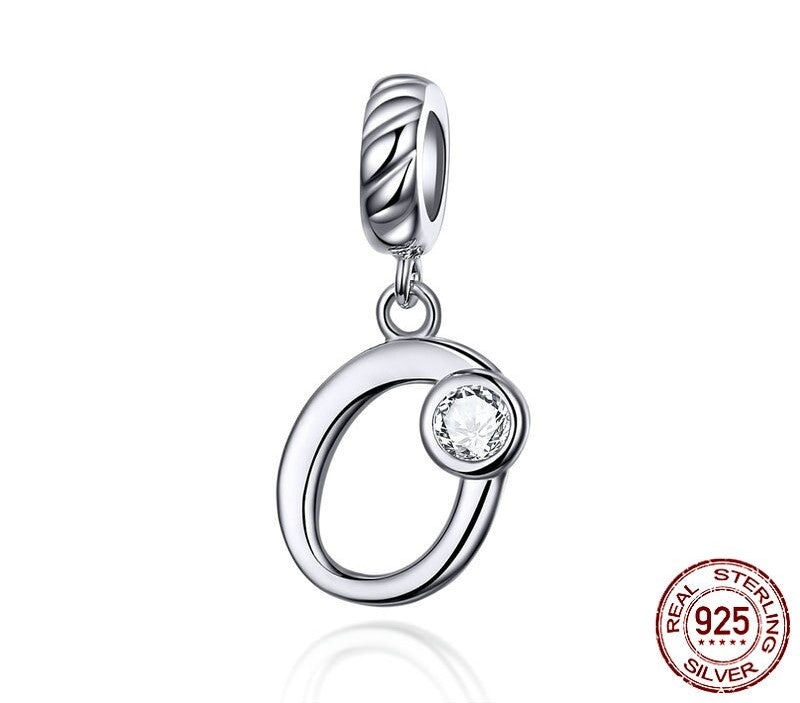 925 Sterling Silver Letters Pendants - TEA LU SHOP