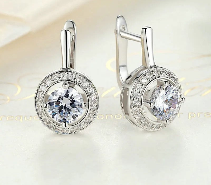 925 Sterling Silver Dangle Earrings - TEA LU SHOP
