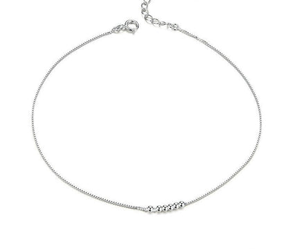 925 Sterling Silver Summer Anklet - TEA LU SHOP