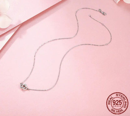 925 Sterling Silver Heart Necklace - TEA LU SHOP