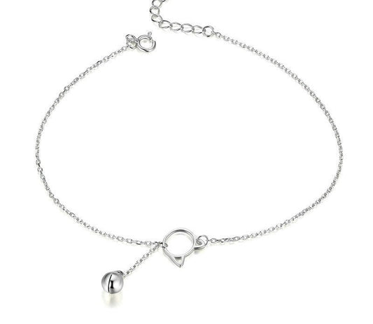 925 Sterling Silver Cat Anklet - TEA LU SHOP