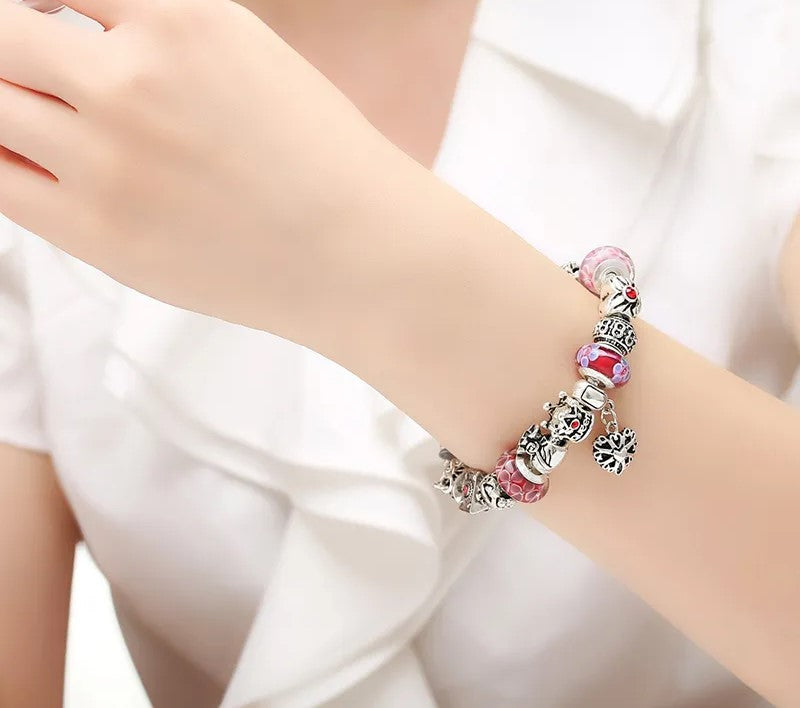925 Sterling Silver Charm Bracelets - TEA LU SHOP