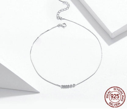 925 Sterling Silver Summer Anklet - TEA LU SHOP
