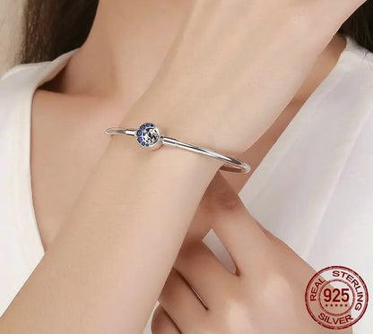 Sterling Silver Moon Bracelet