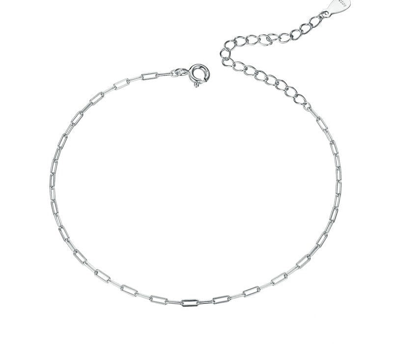 925 Sterling Silver Simple Bracelet - TEA LU SHOP