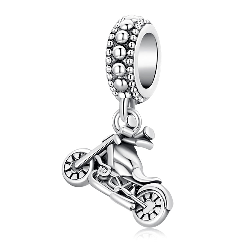925 Sterling Silver Motorcycle Charms - TEA LU SHOP