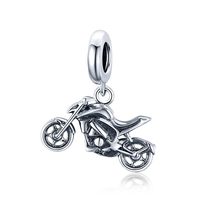 925 Sterling Silver Motorcycle Charms - TEA LU SHOP