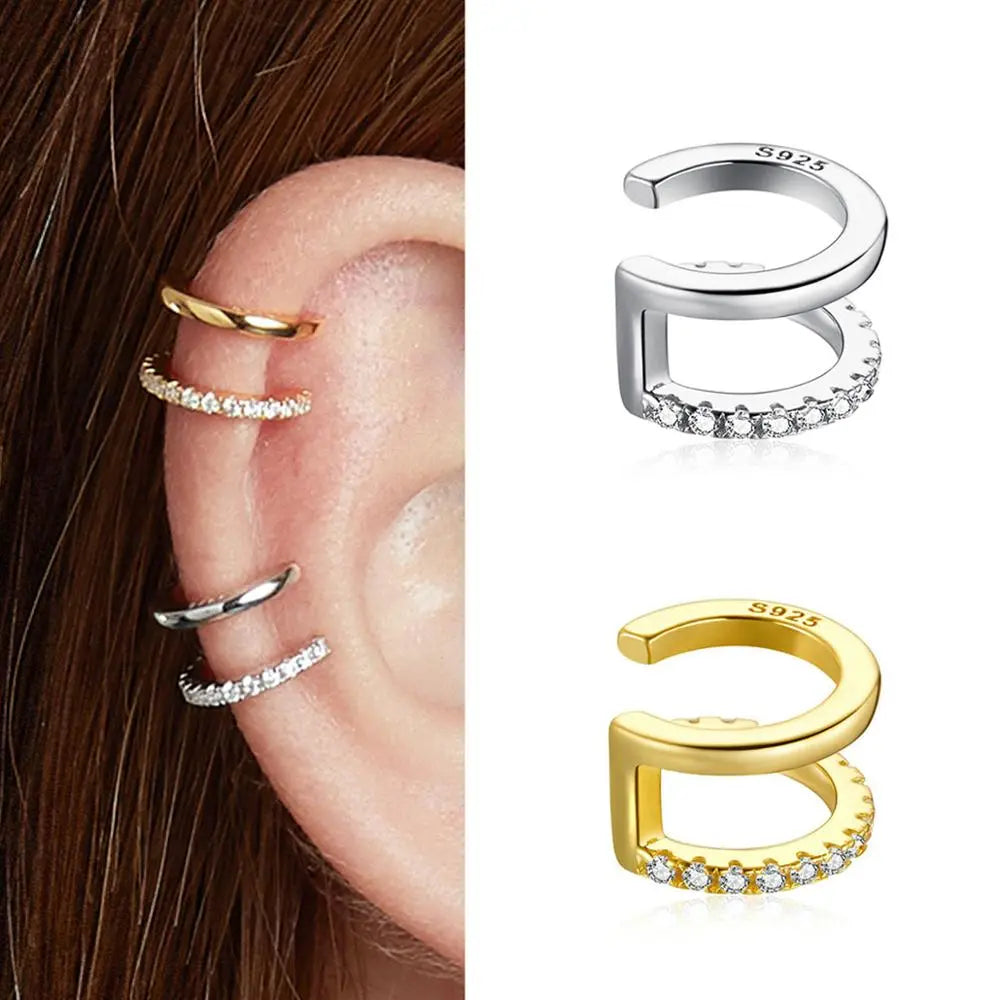 925 Sterling Silver Clip Earrings - TEA LU SHOP