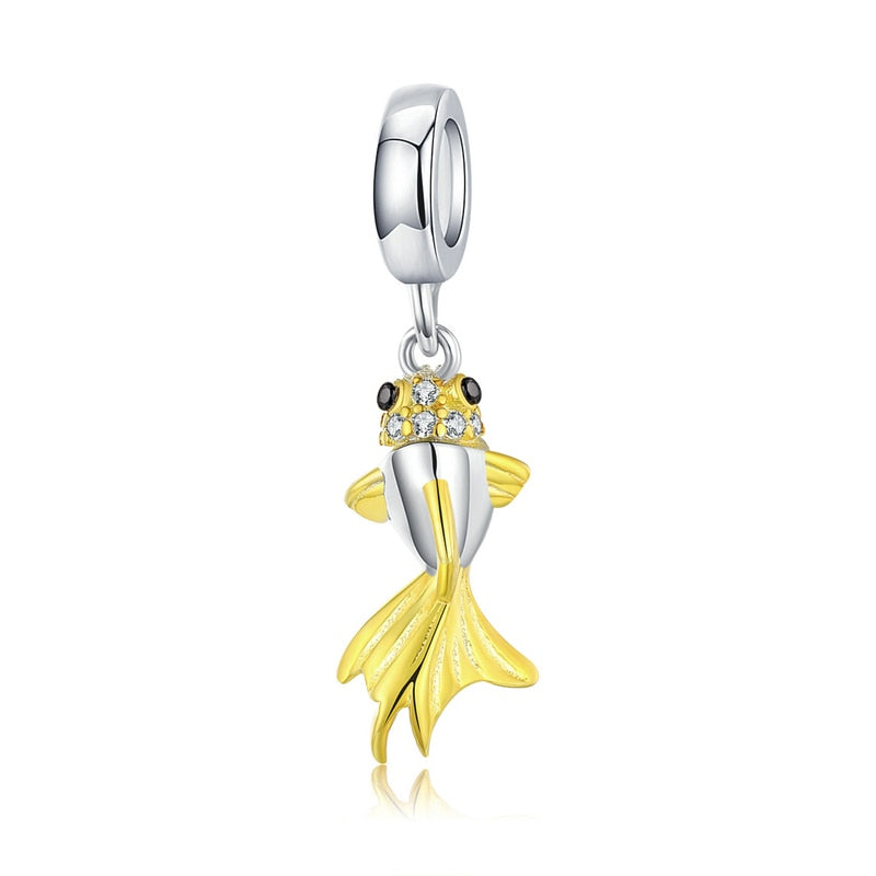 925 Sterling Silver Lucky Fish Pendant - TEA LU SHOP
