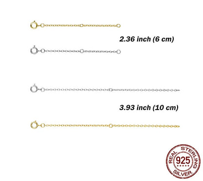 925 Sterling Silver Extended Chains - TEA LU SHOP