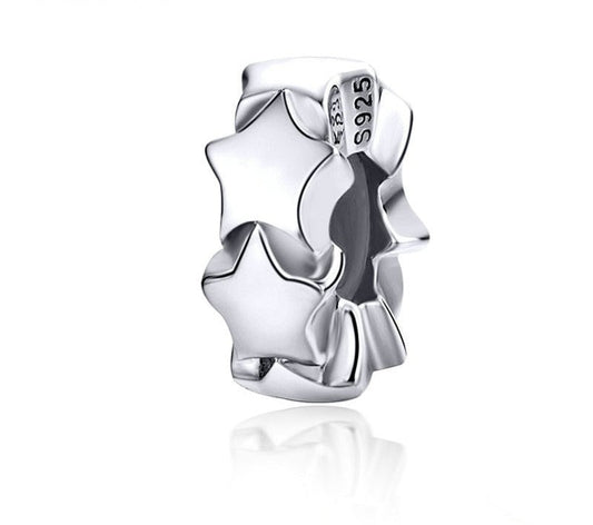 925 Sterling Silver Stars Stopper - TEA LU SHOP