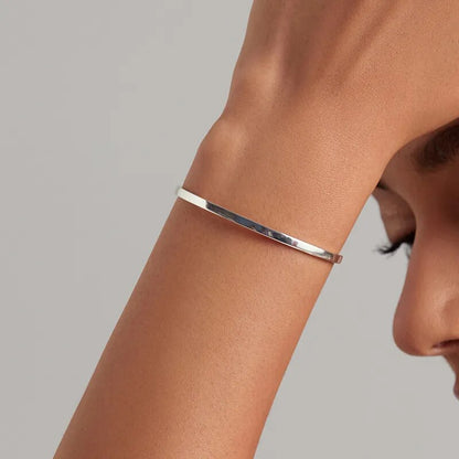 925 Sterling Silver Bracelet "Nothing is impossible" - TEA LU SHOP