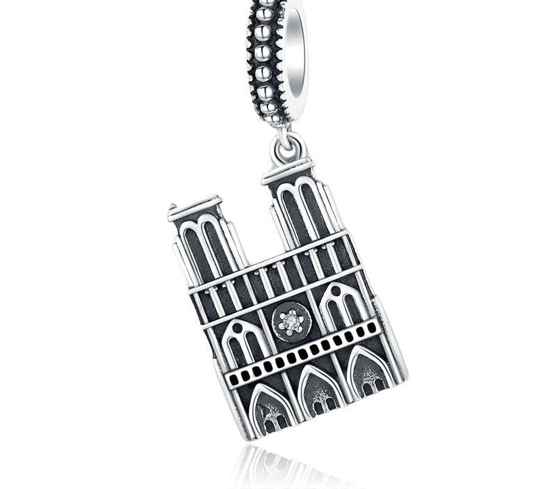 925 Sterling Silver Notre Dame de Paris Pendant - TEA LU SHOP