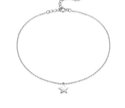 925 Sterling Silver Simple Essential Anklets - TEA LU SHOP