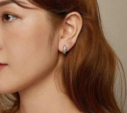 925 Sterling Silver Delicate Hoop Earrings