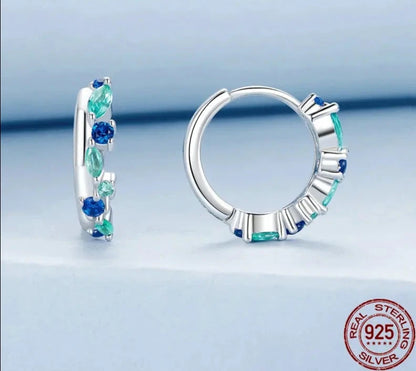 925 Sterling Silver Huggie Hoop Earrings