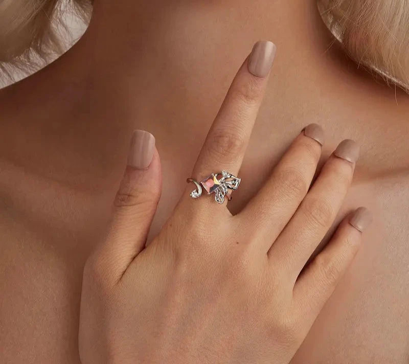 925 Sterling Silver Butterfly Ring