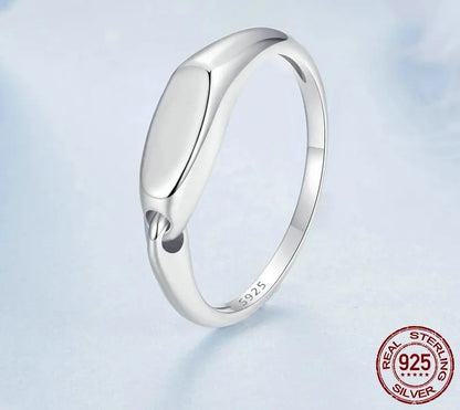 925 Sterling Silver Minimalist Interlocked Ring - Shine Bright Store