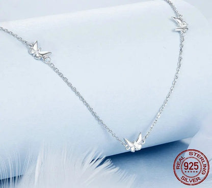 925 Sterling Silver Mini Butterfly Necklace - Shine Bright Store