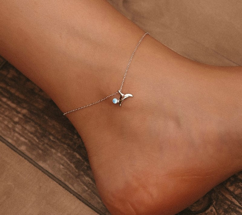 925 Sterling Silver Fish Bracelet - TEA LU SHOP