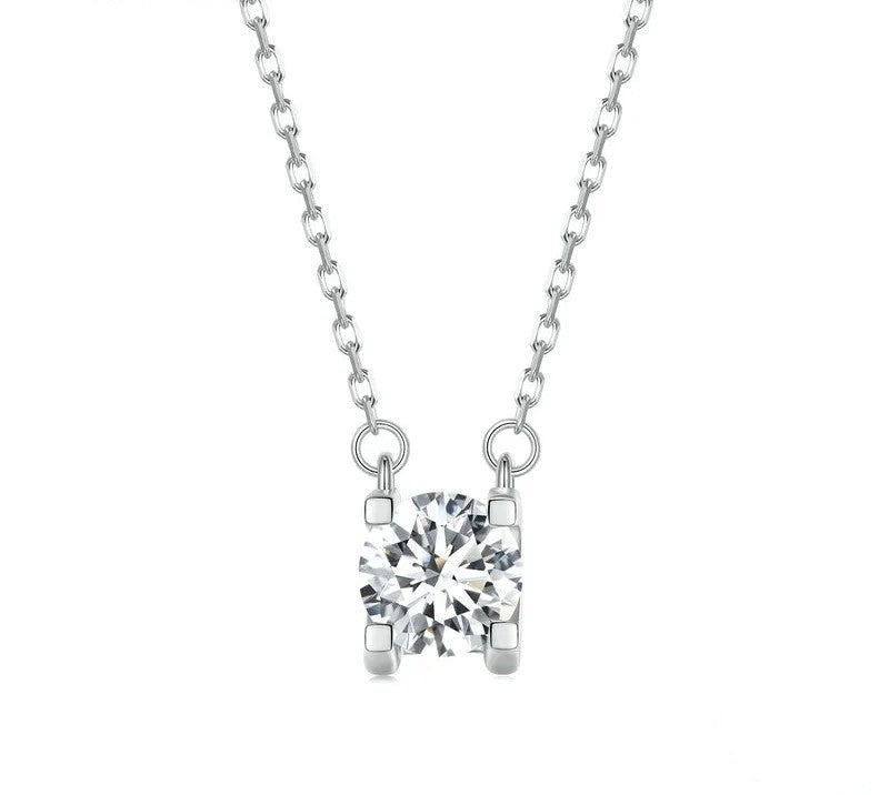 925 Sterling Silver Luxury Moissanite Necklace - TEA LU SHOP