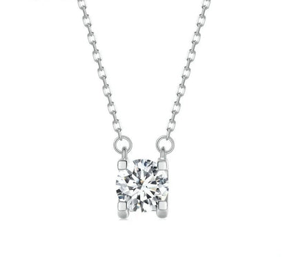 925 Sterling Silver Luxury Moissanite Necklace - TEA LU SHOP